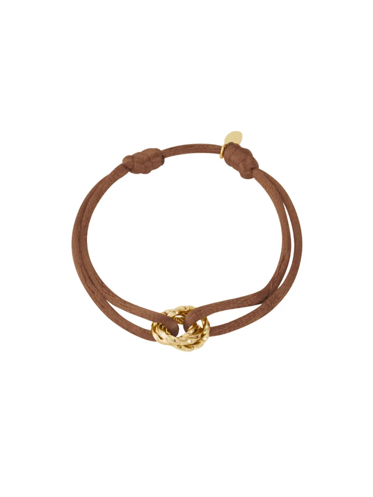Armband Floor Brown - Goud