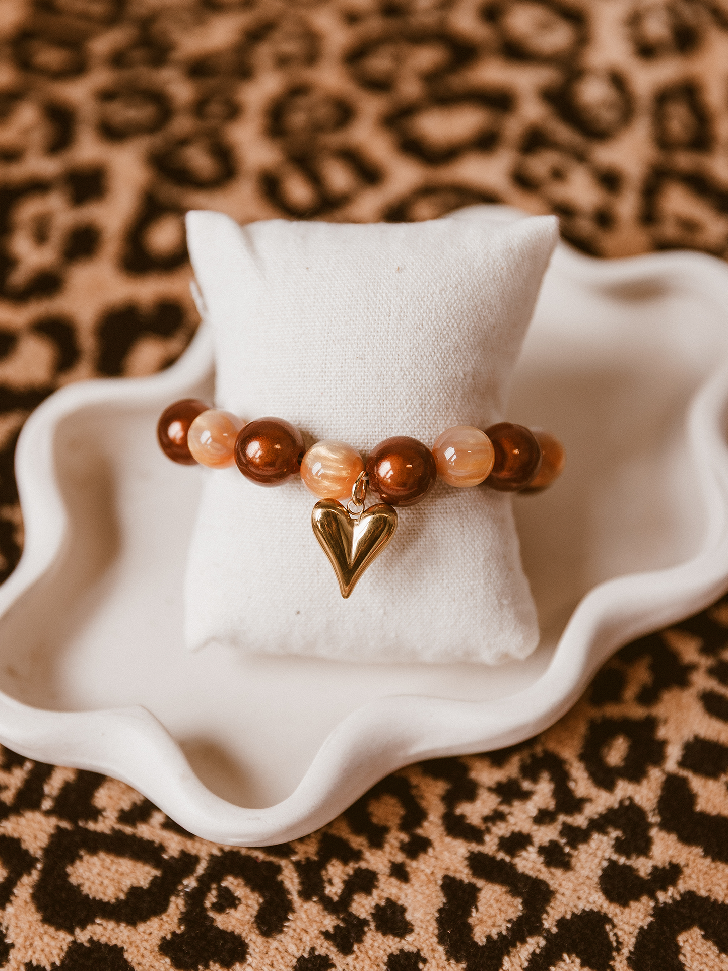 Armband Kralen Hart - Gold