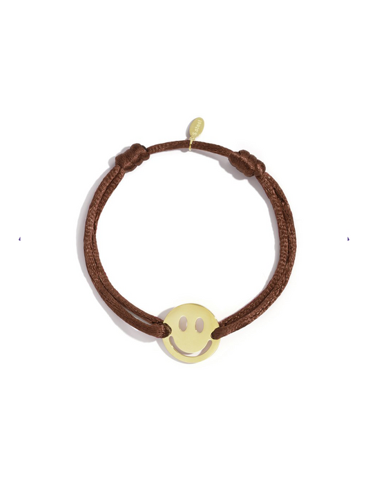 Armband Color Smiley - Bruin
