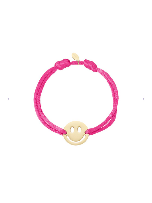 Armband Color Smiley - Roze