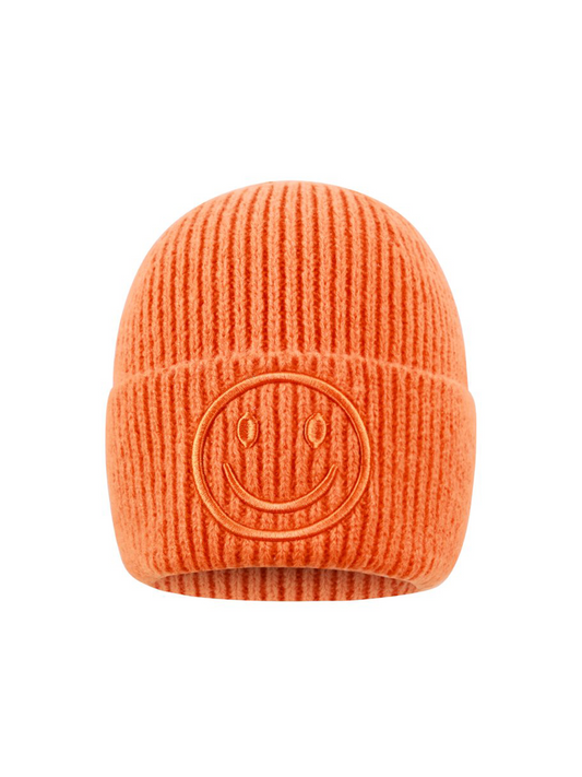 Beanie Smiley 3D - Oranje