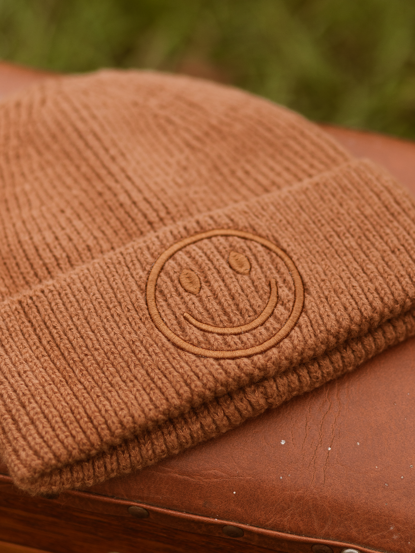 Beanie Smiley 3D - Bruin