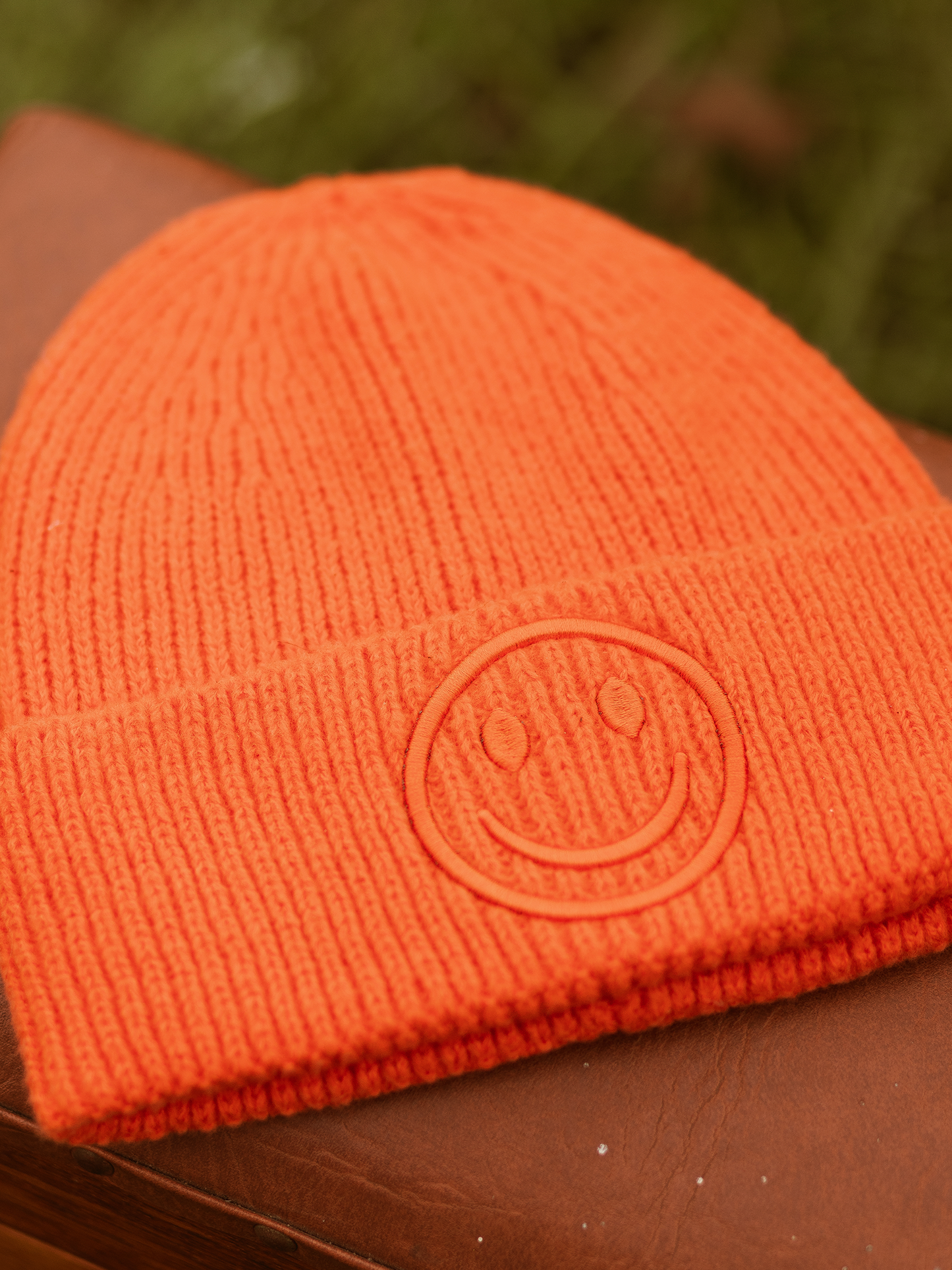 Beanie Smiley 3D - Oranje