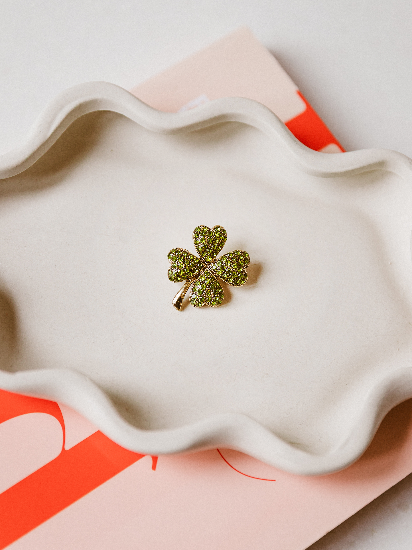 Broche Klavertje 4 - Goud