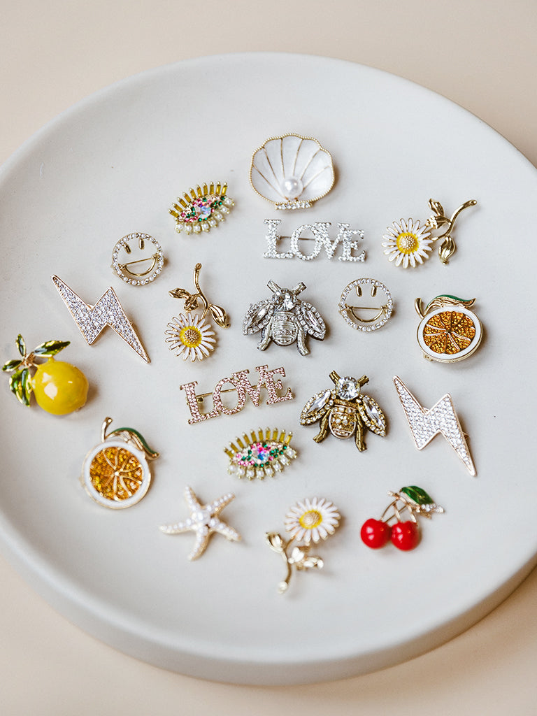 Broche Bij - Zilver