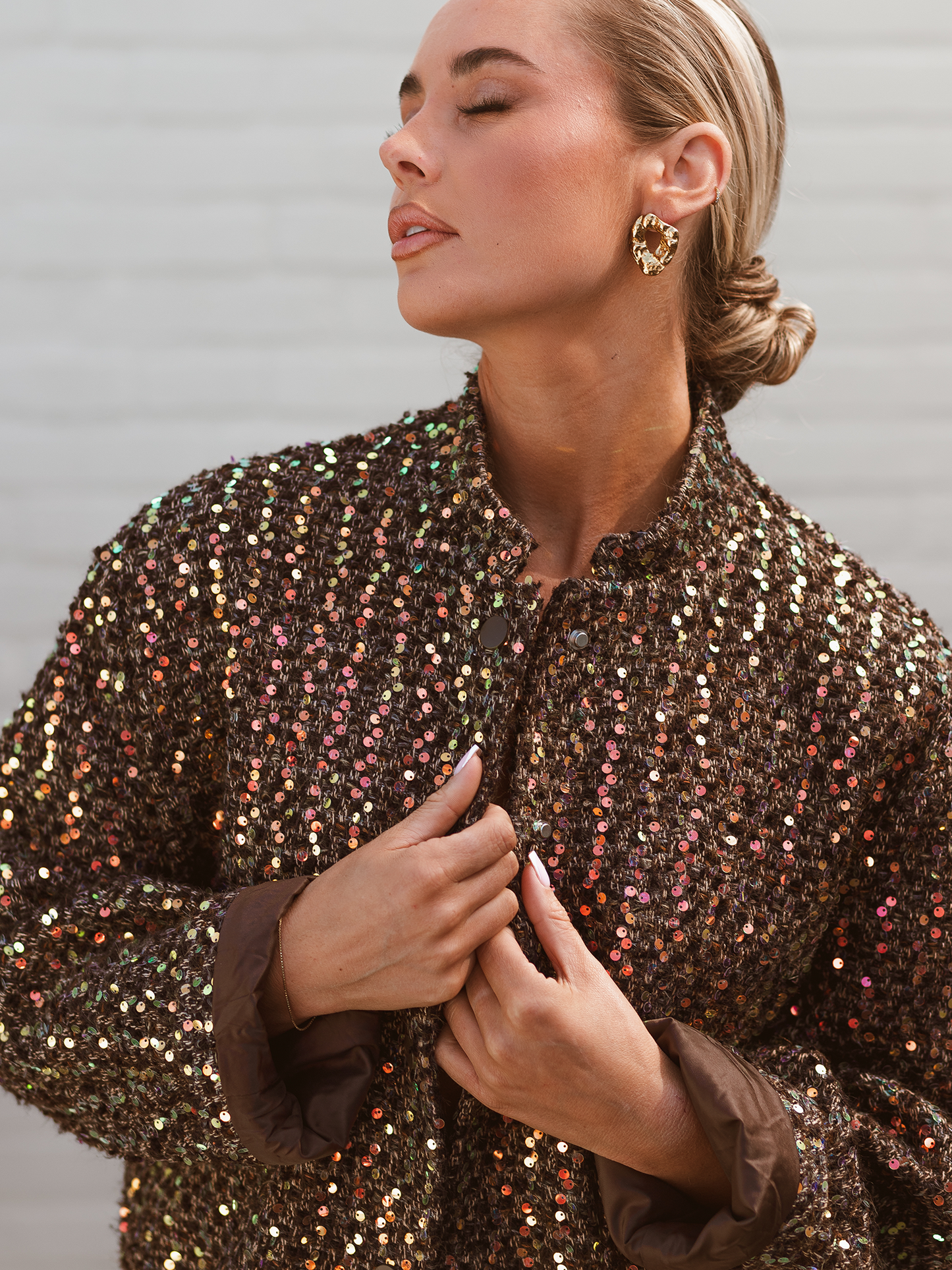 Jacket Glitter - Brown