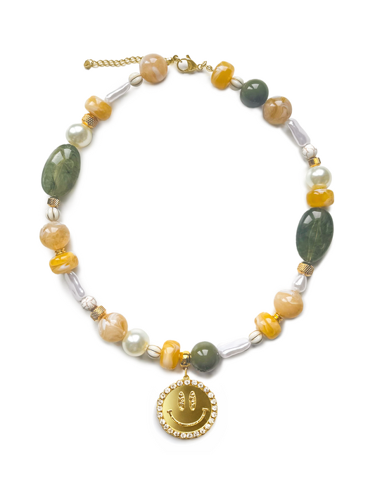 Ketting Dreamy Floor Smiley - Green