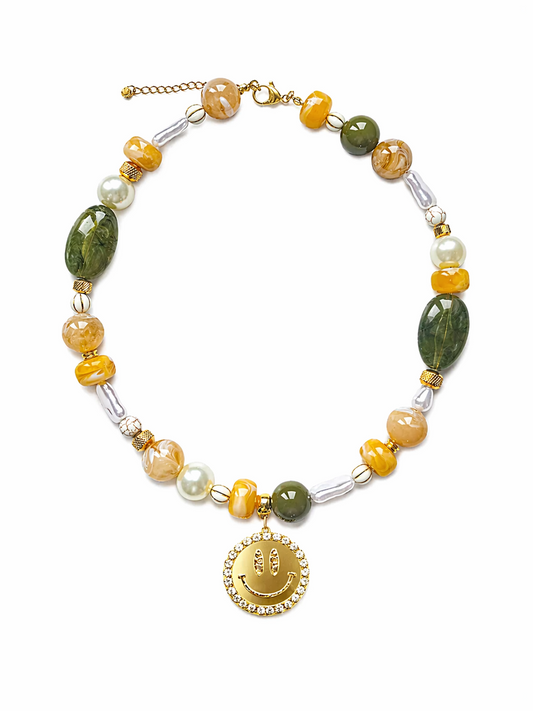 Ketting Dreamy Floor Smiley - Green