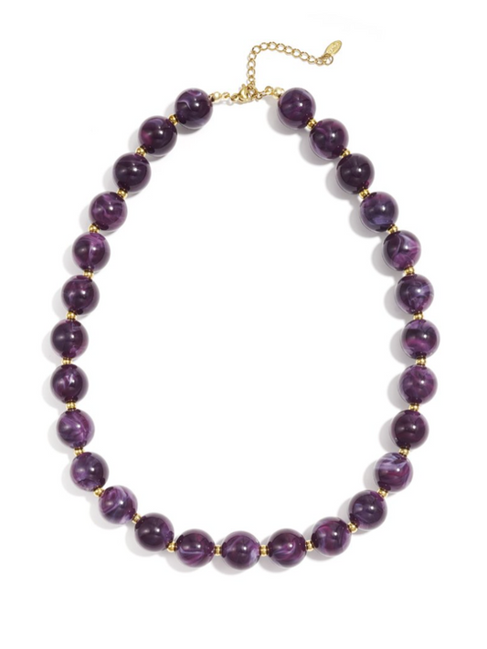 Ketting Kralen - Purple