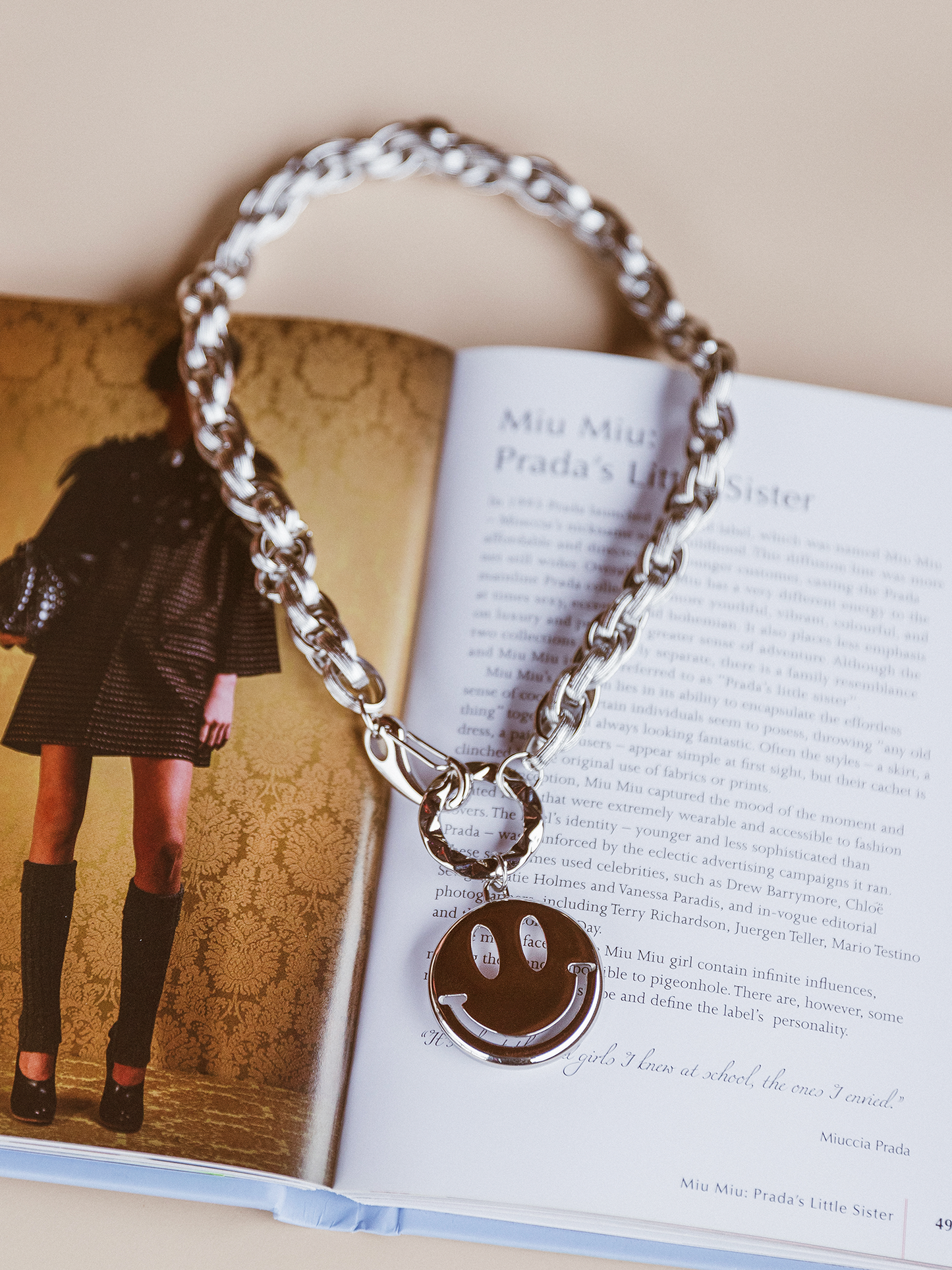 Ketting Fay Smiley - Zilver