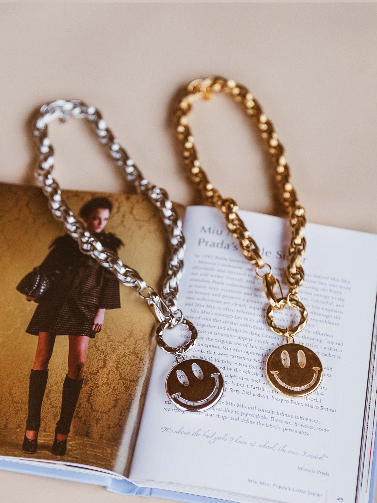 Ketting Fay Smiley - Zilver