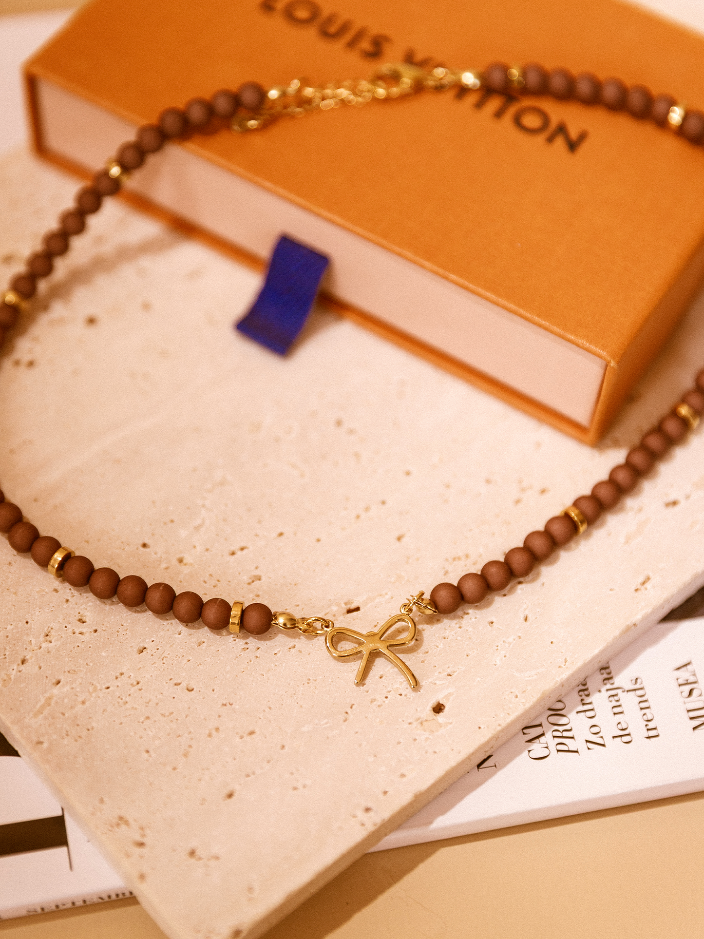 Ketting Mini Strikje - Brown