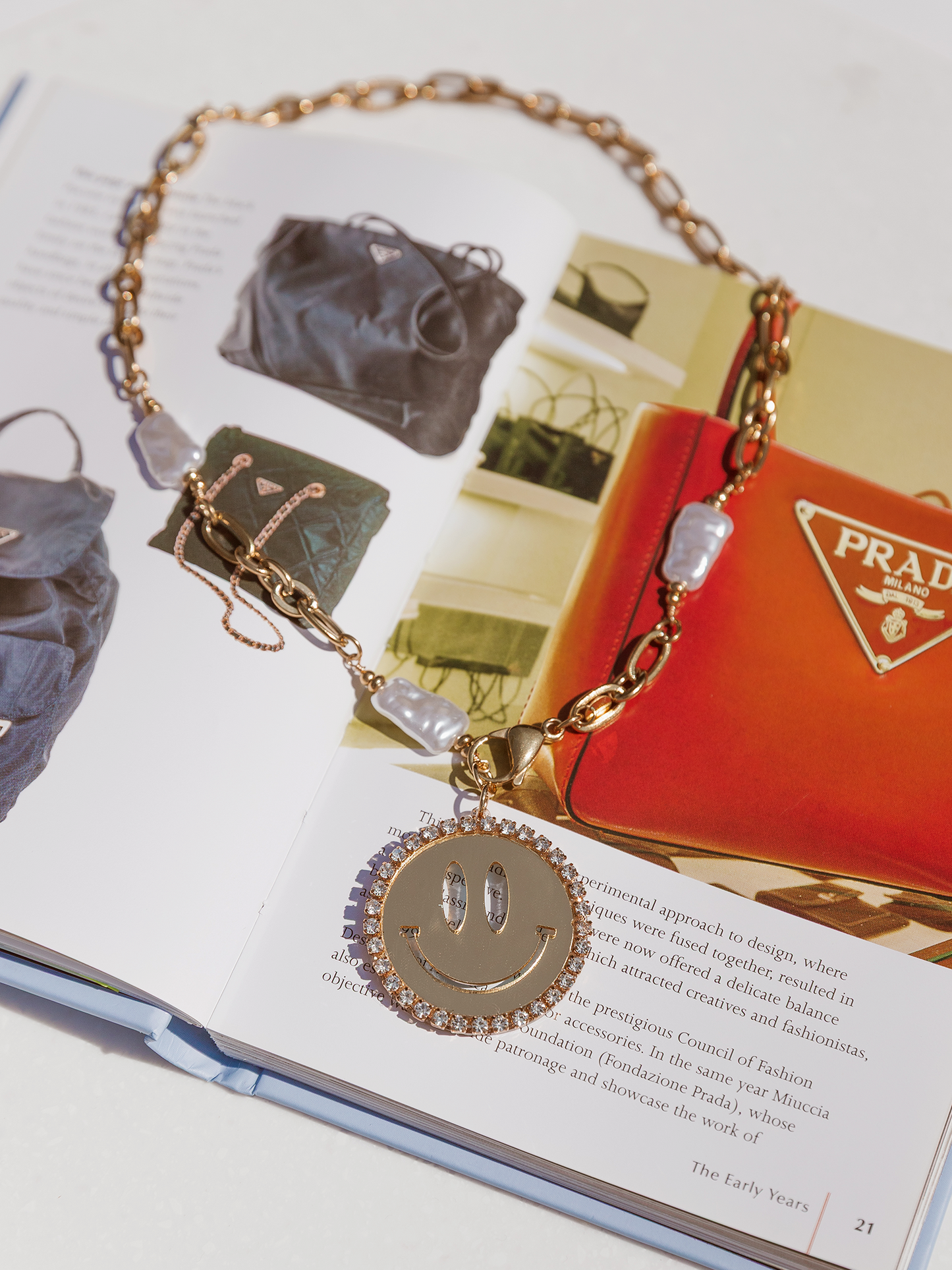 Ketting Smiley Fleur - Goud