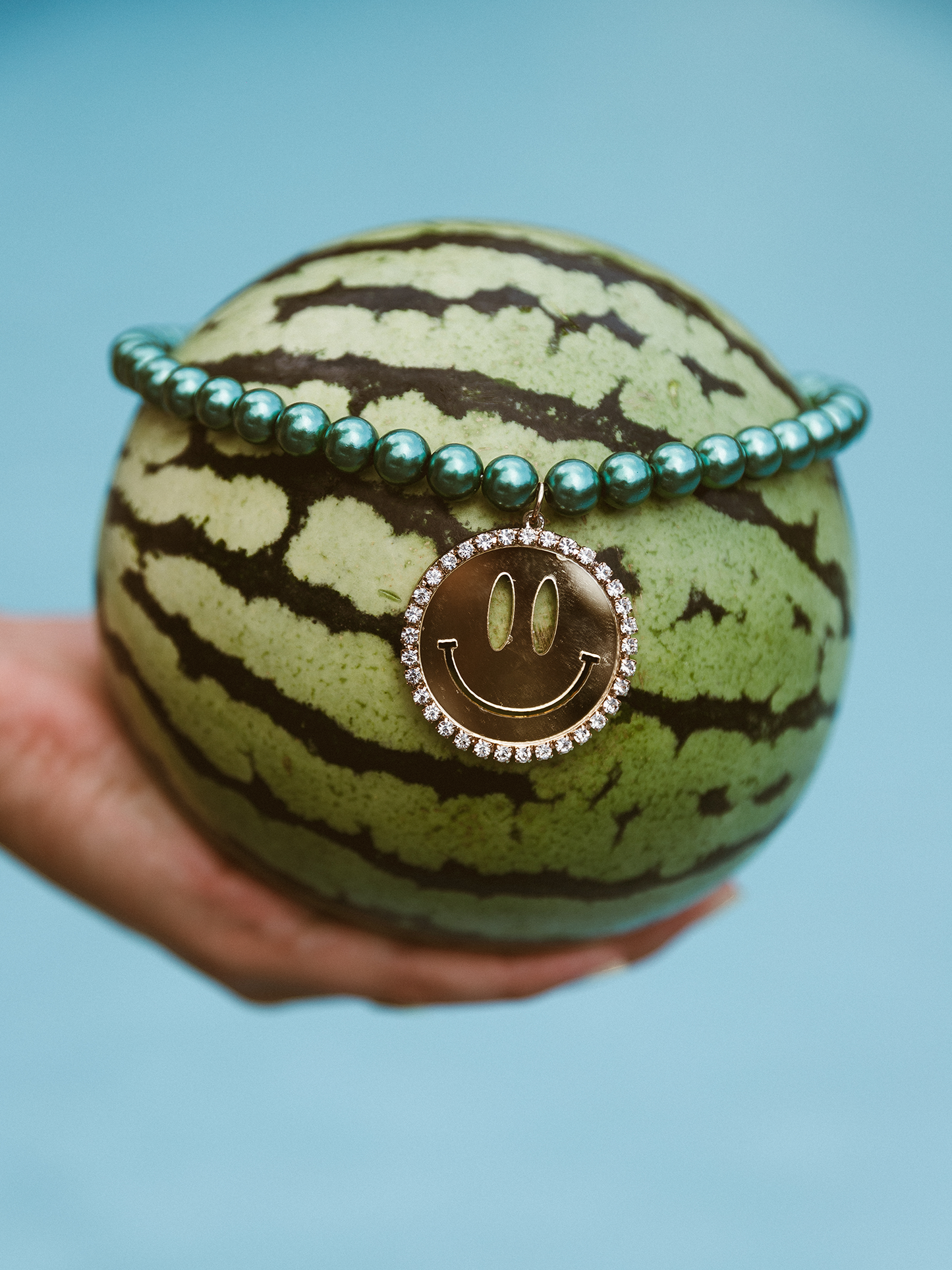 Ketting Jip Smiley Gold - Green