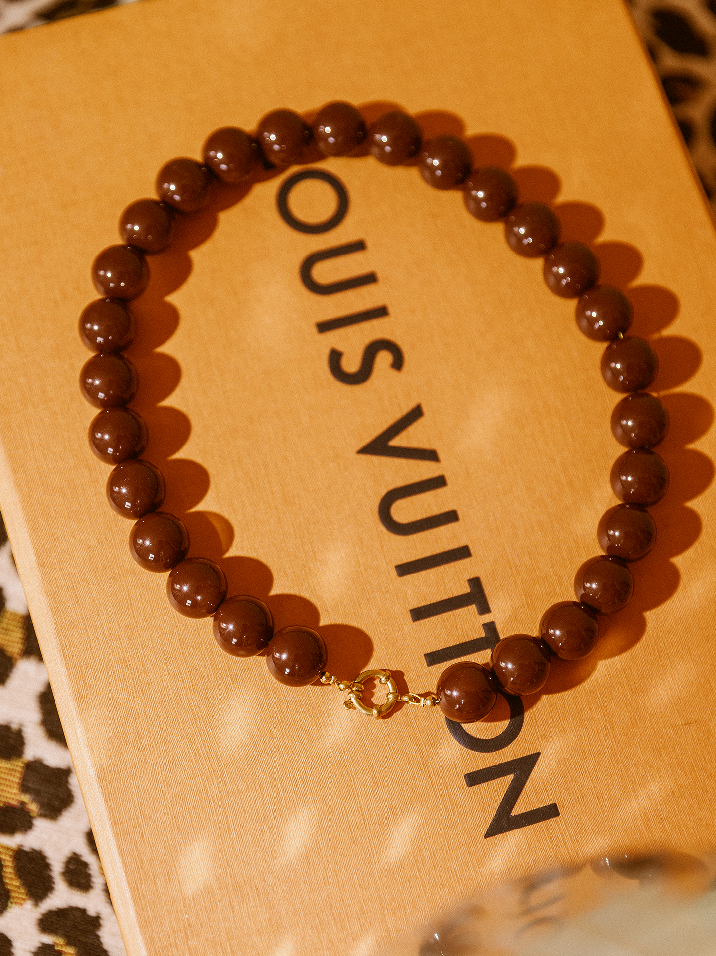 Ketting Kralen - Dark Brown