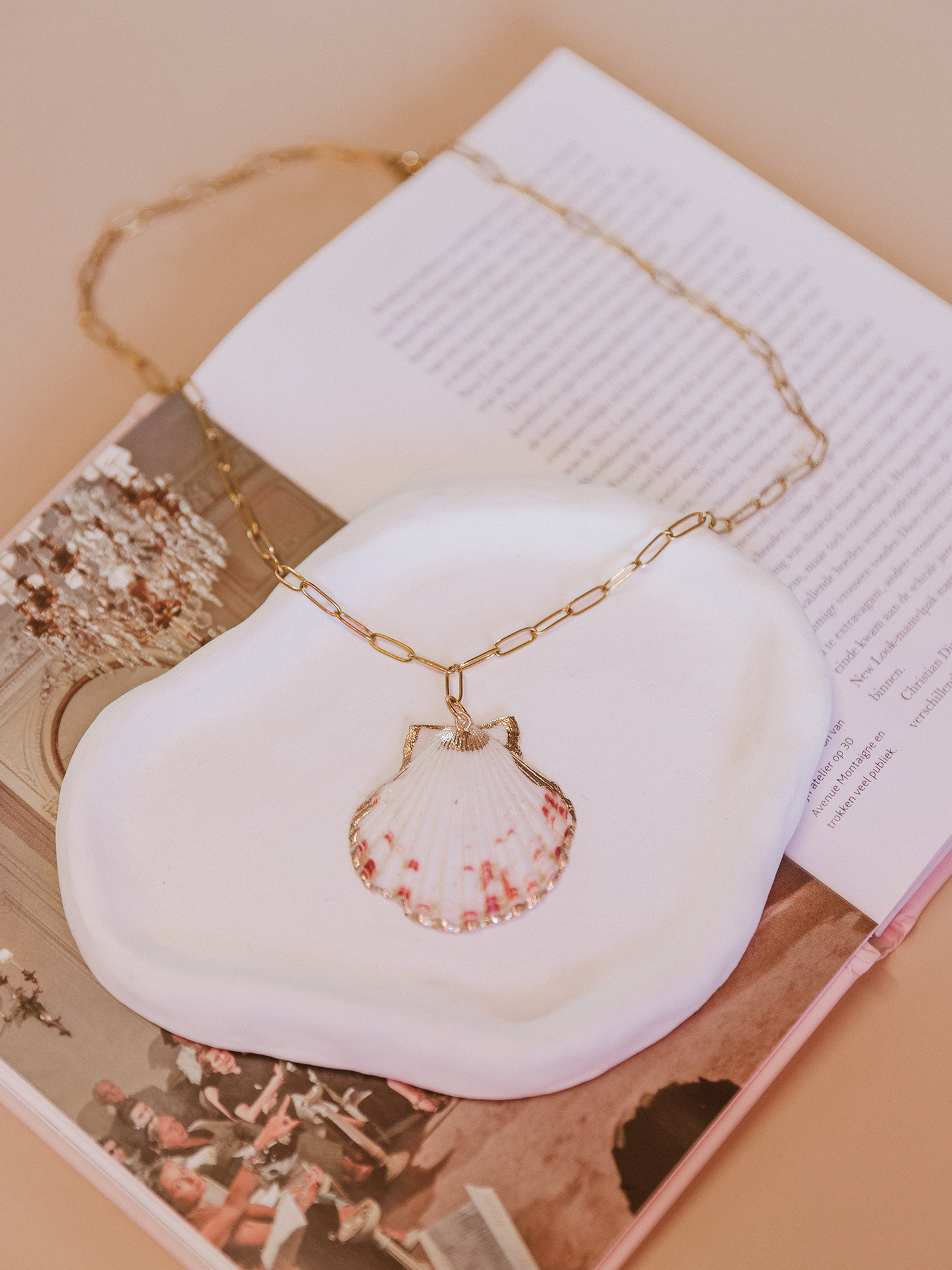 Ketting Schelp Nude - Goud