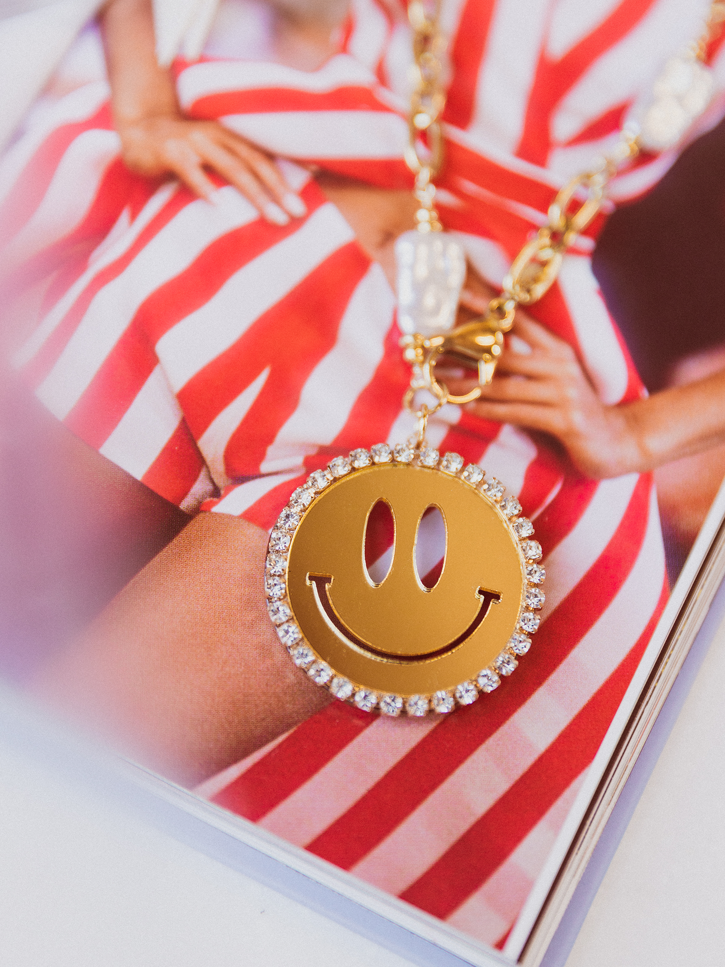 Ketting Smiley Fleur - Goud
