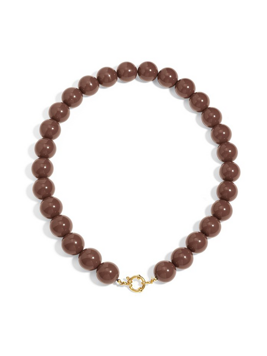Ketting Kralen - Dark Brown
