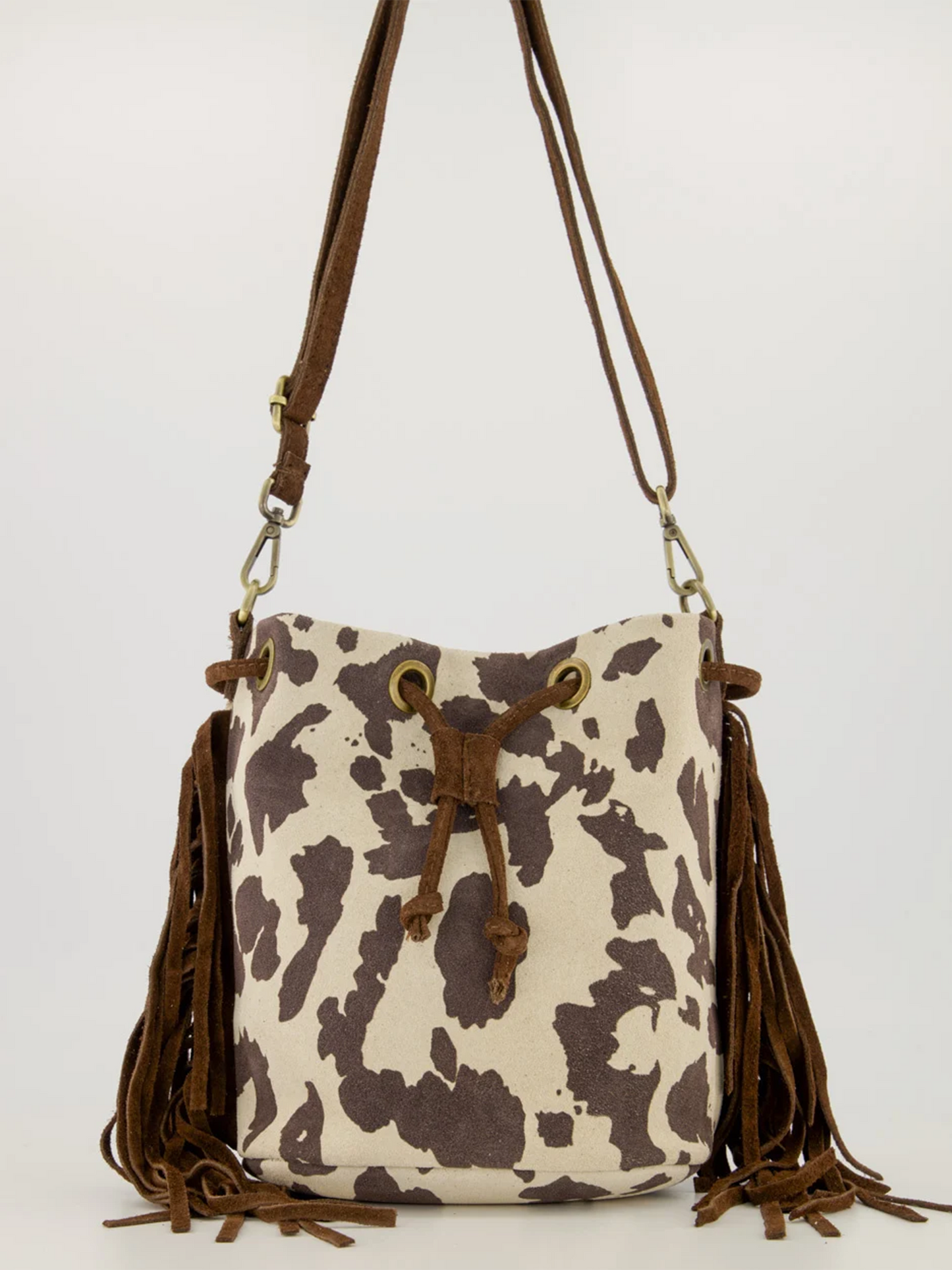 Crossbody Suede Cow - Brown