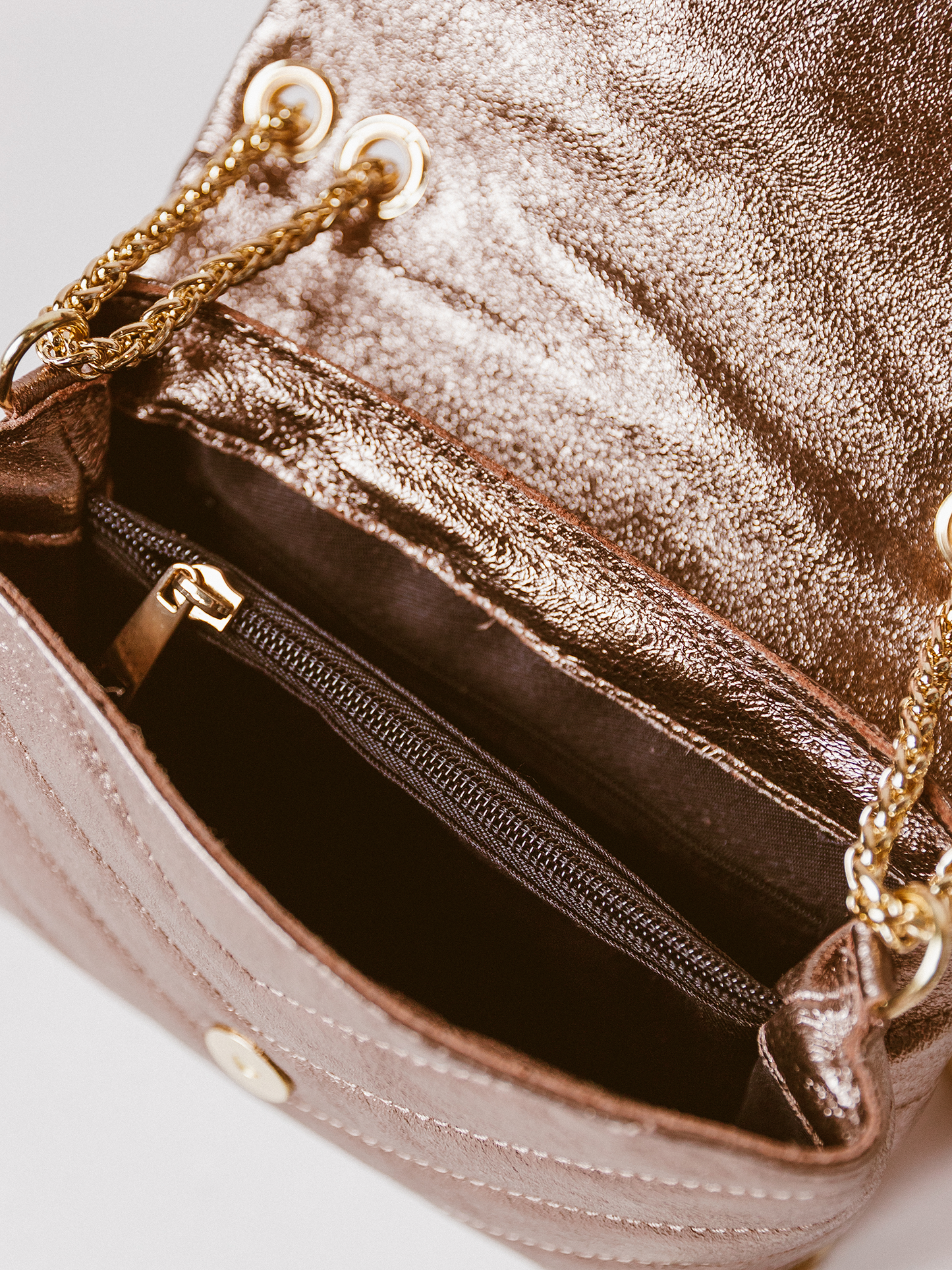 Leren Tas Rose - Goud