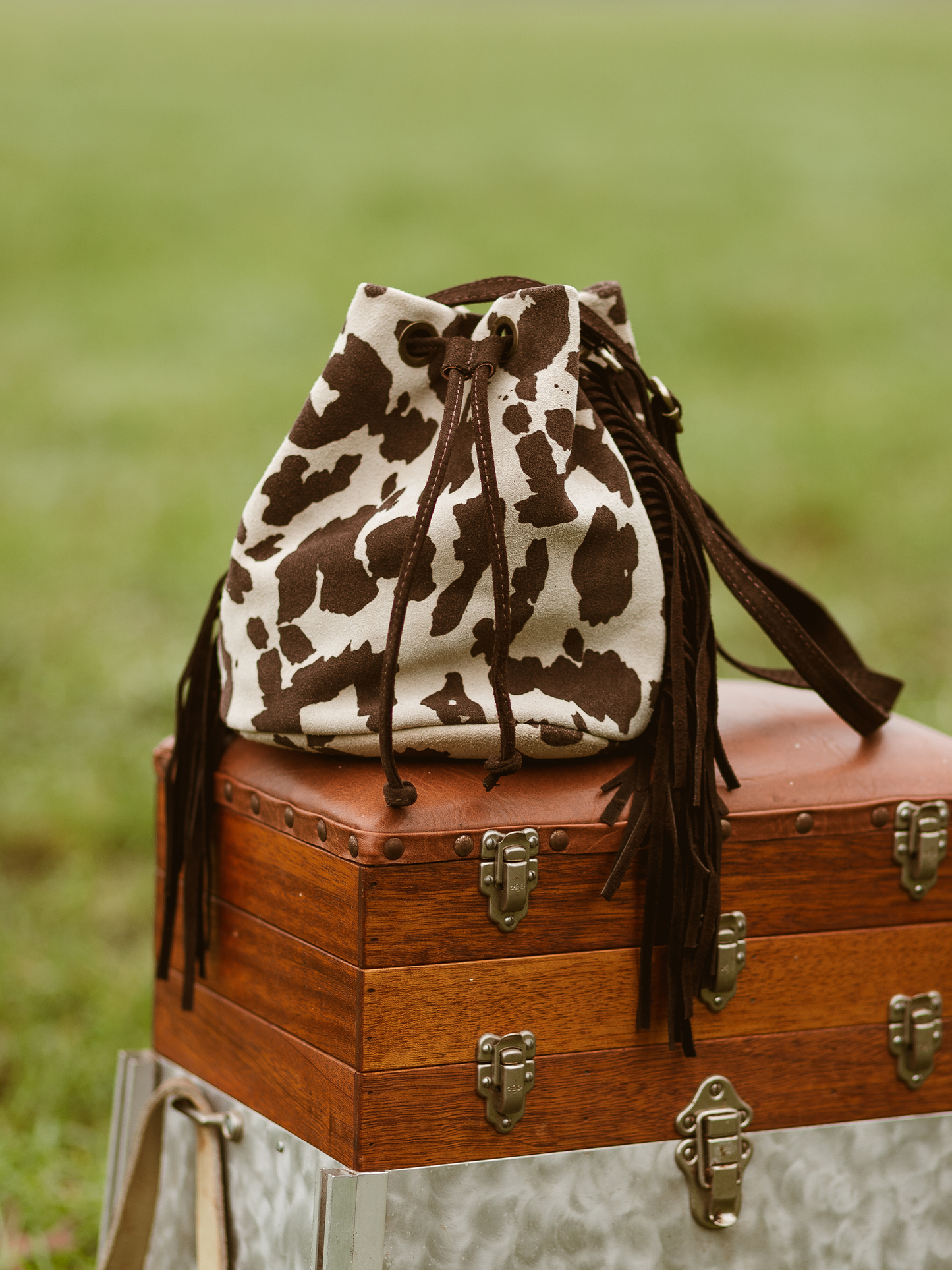 Crossbody Suede Cow - Brown