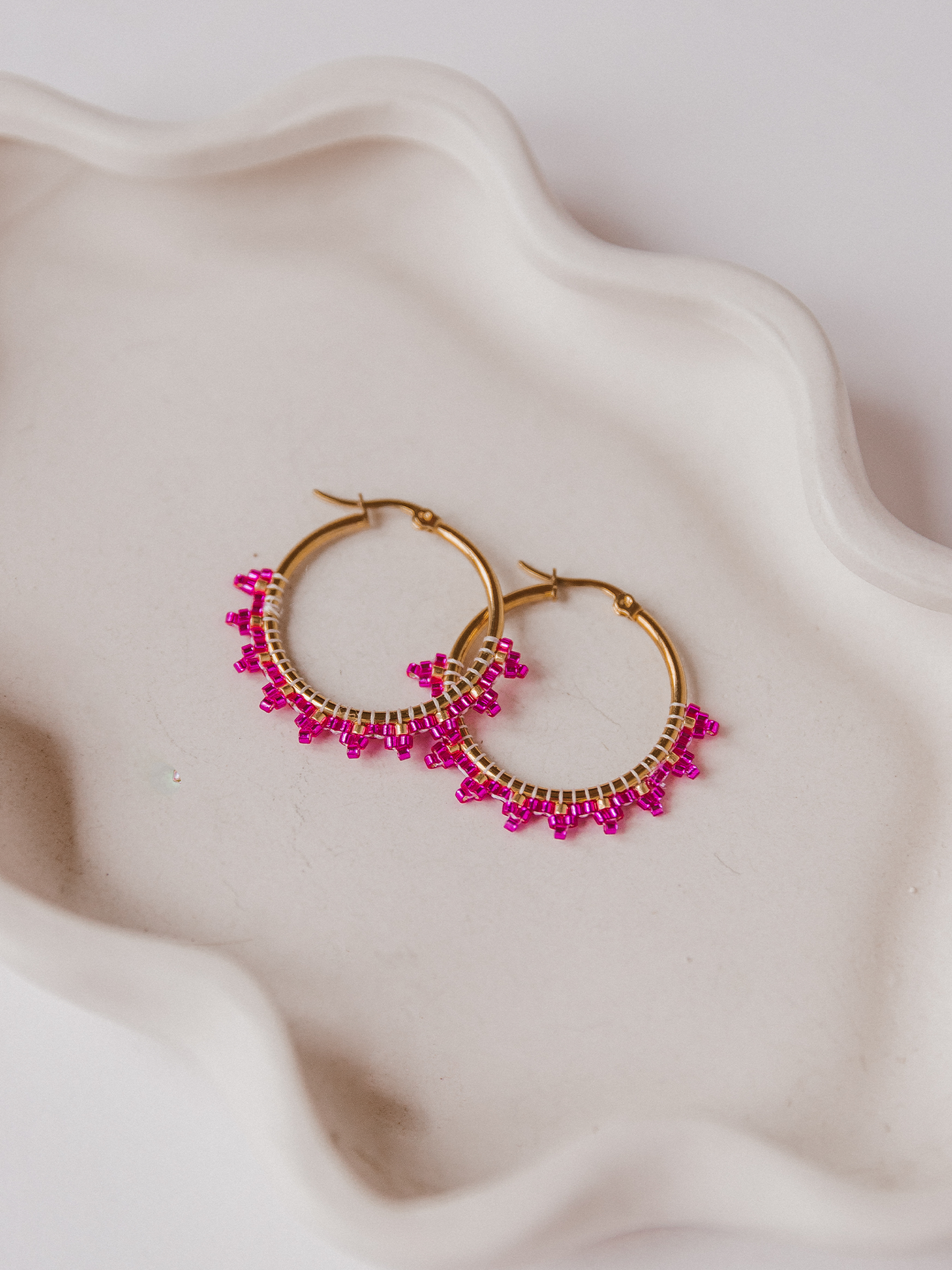 Oorbel Britt Roze - Goud