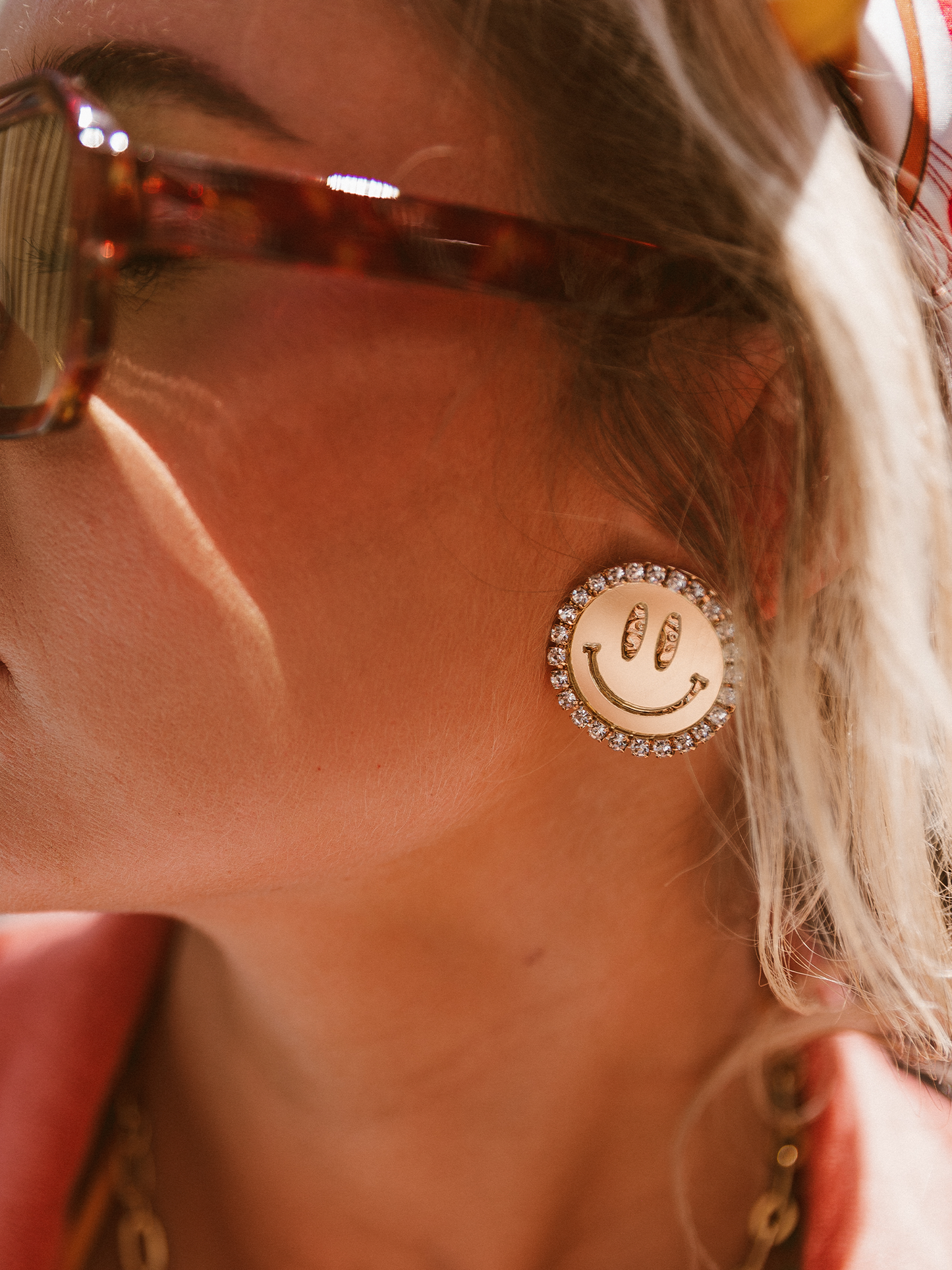Oorbel Jip Smiley - Goud & Zilver