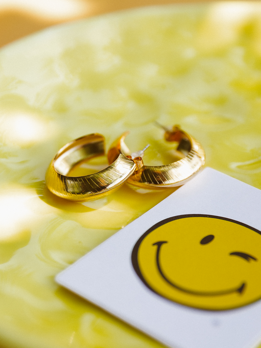 Oorbel Sofie Rond - Goud