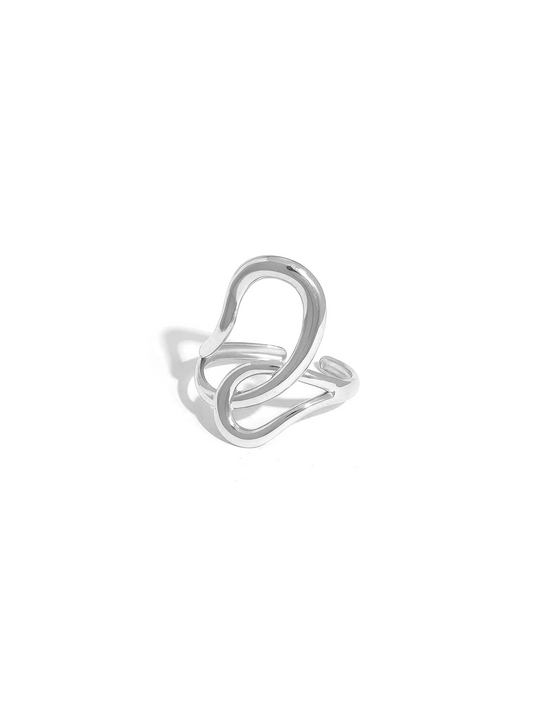 Ring Charlie Minimalistisch - Zilver