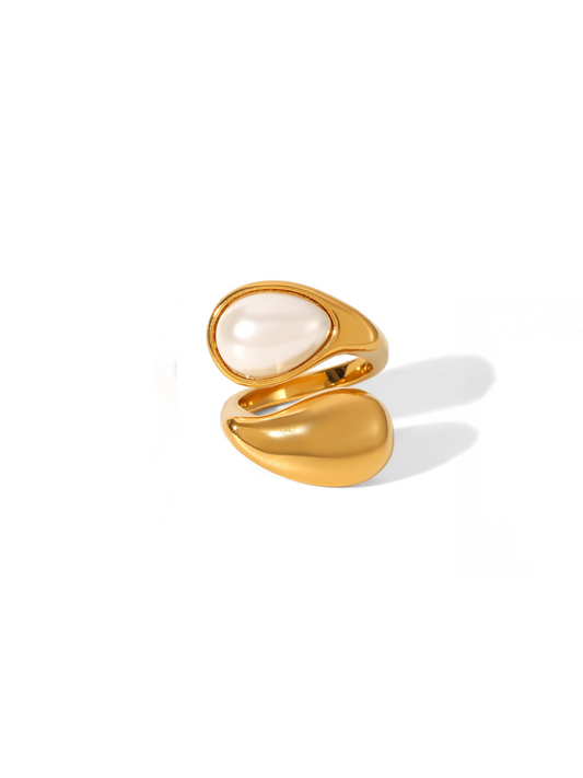 Ring Faye Wit - Goud