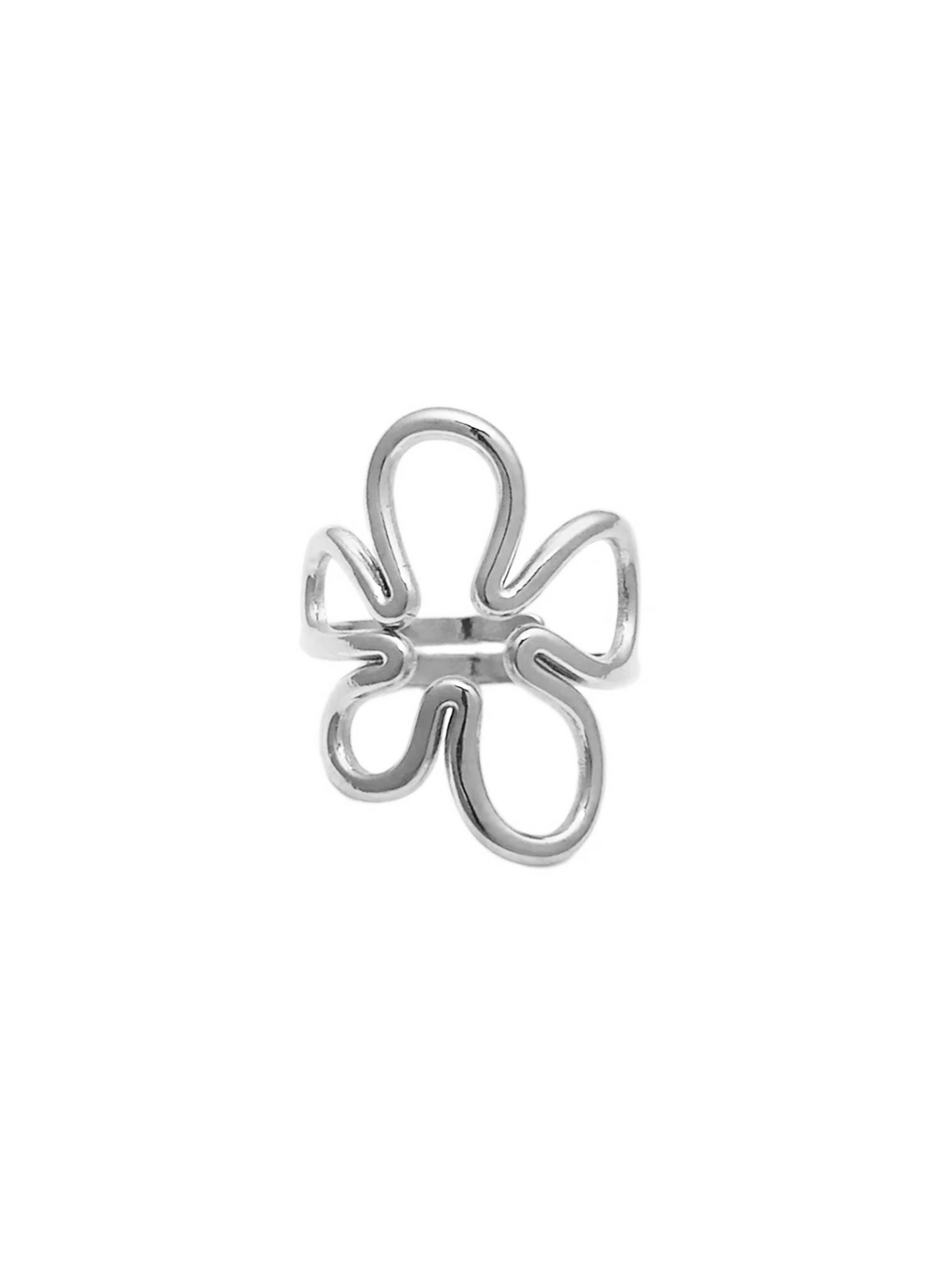 Ring Jade Bloem - Zilver