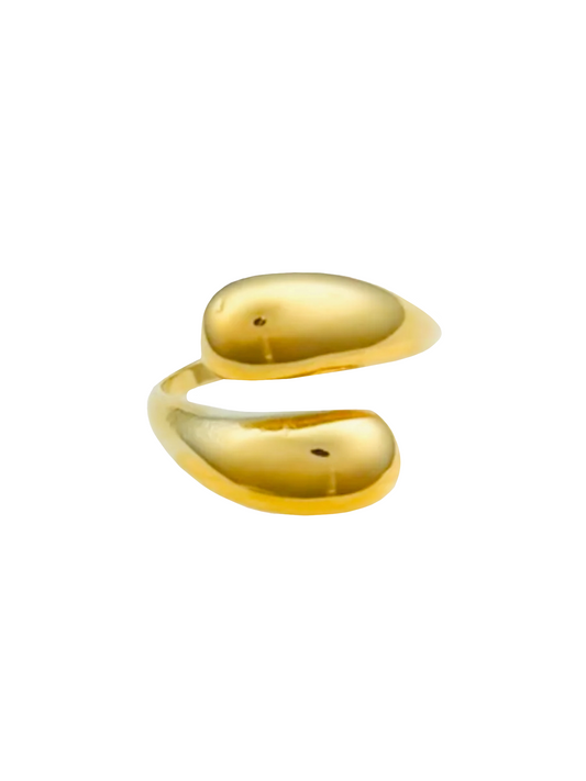 Ring Rosa Minimalistisch - Goud