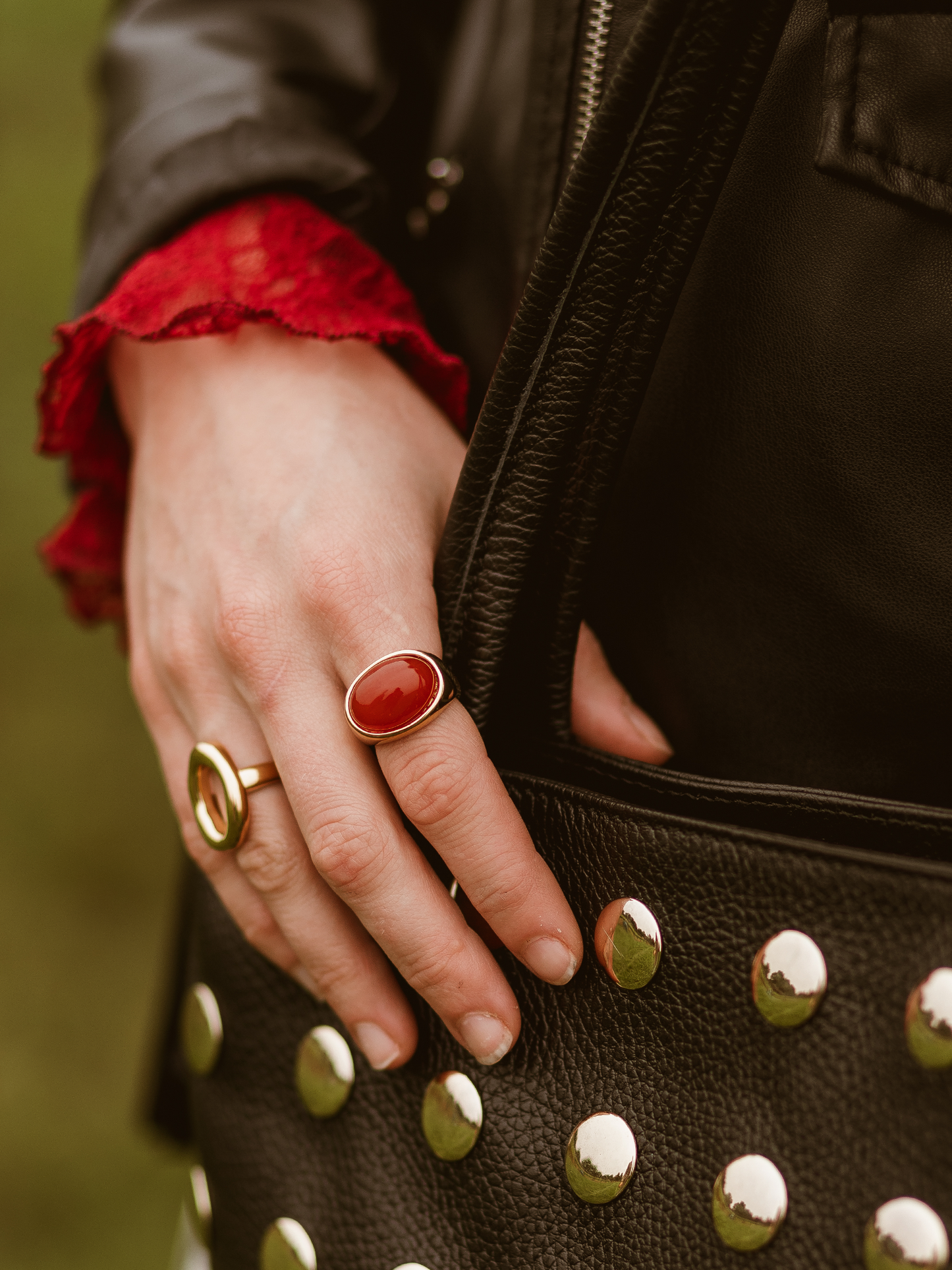 Ring Sophia Bordeaux - Goud