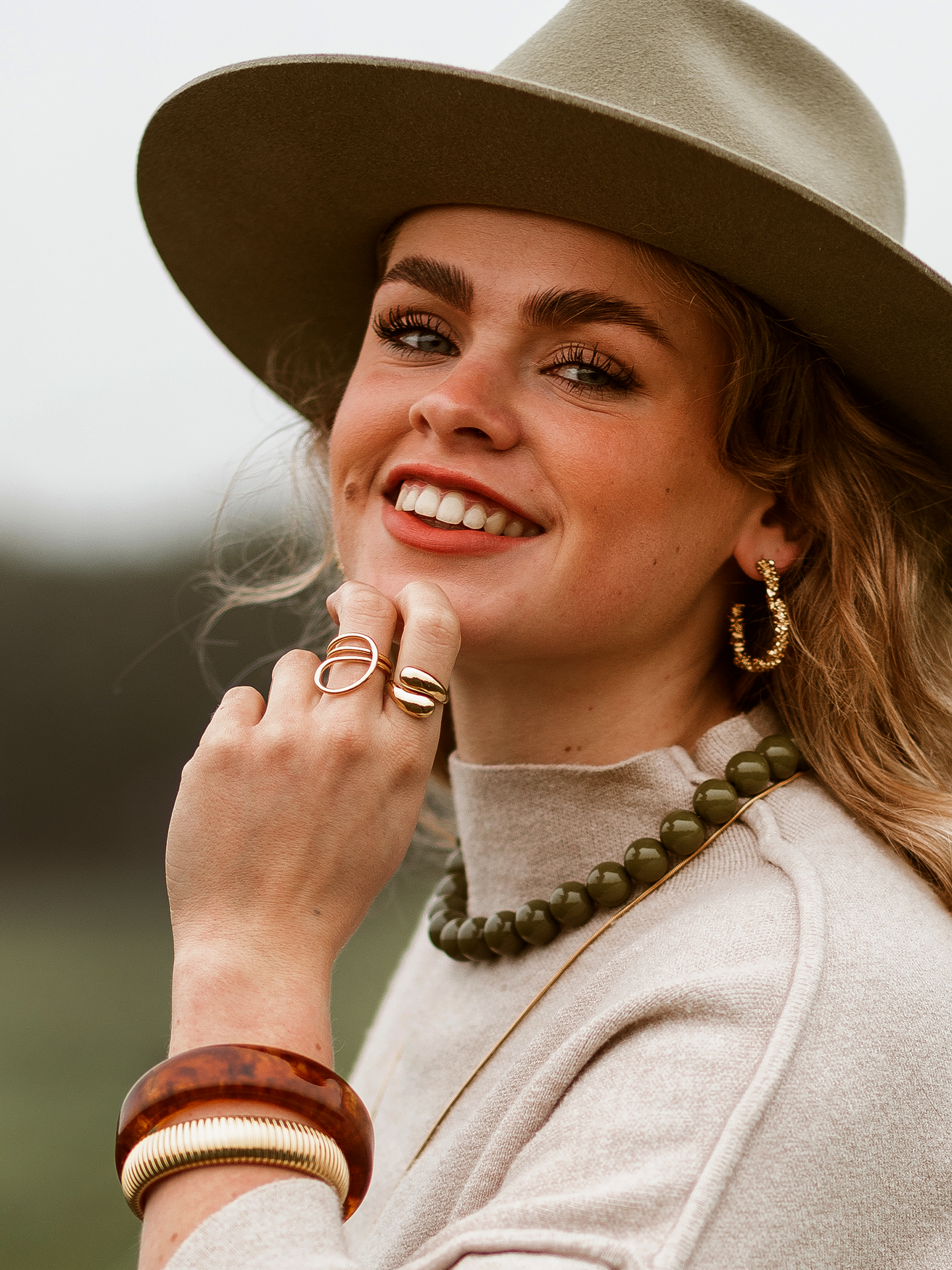 Ring Rosa Minimalistisch - Goud