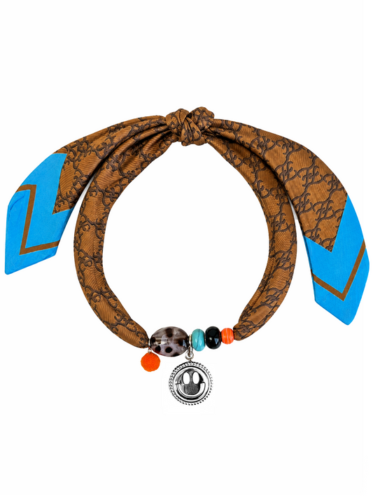 Sjaalsieraad Noor Smiley - Zilver