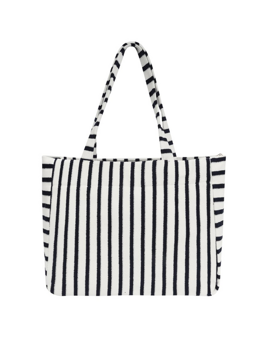 Strandtas Tess Gestreept - Navy Blue