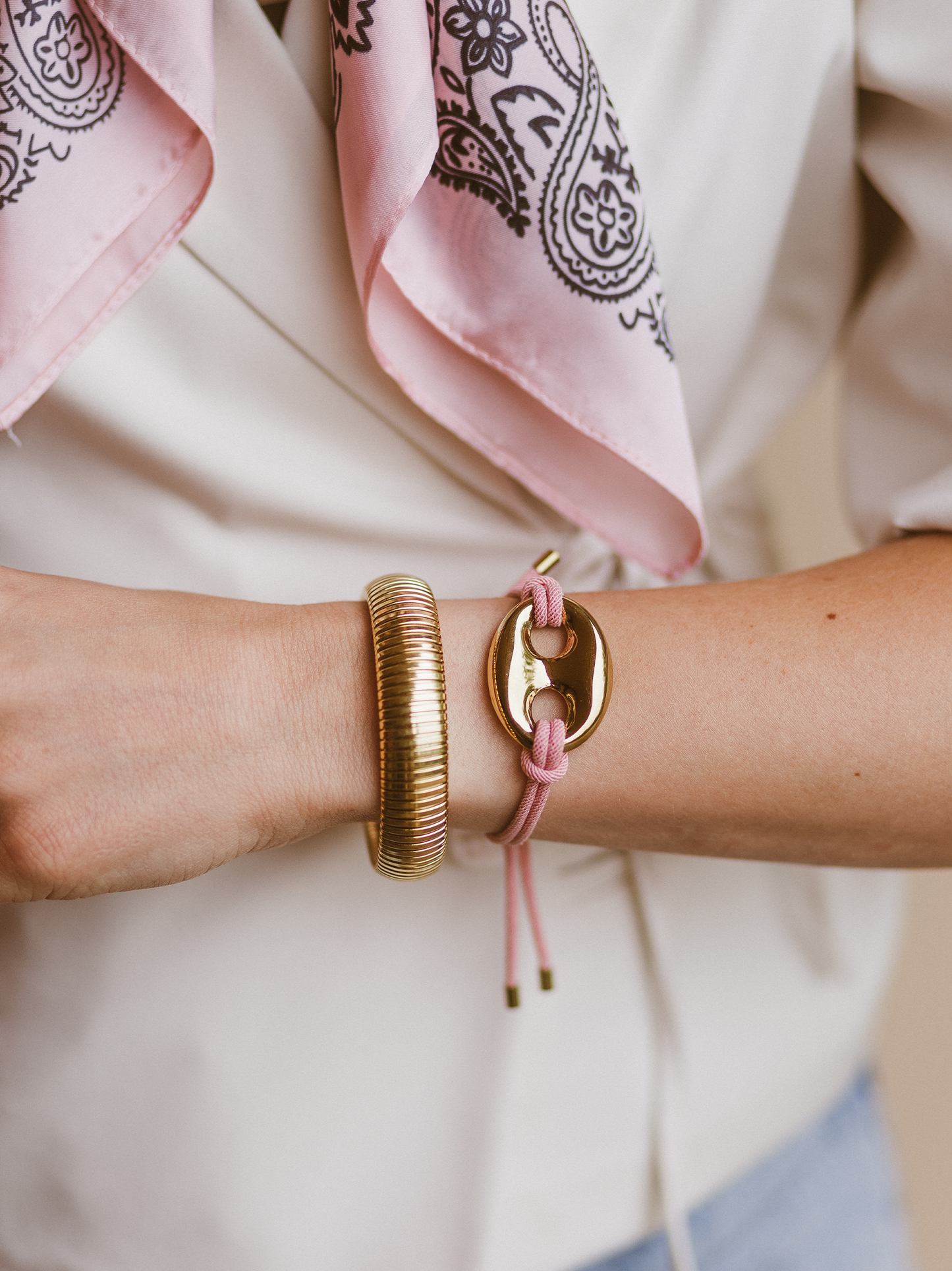 Armband Bold Stretch - Goud