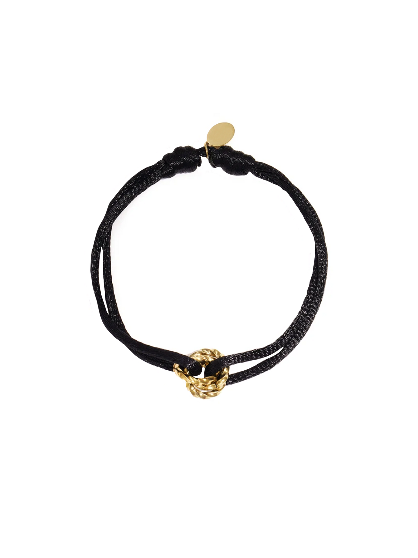 Armband Floor Black - Goud