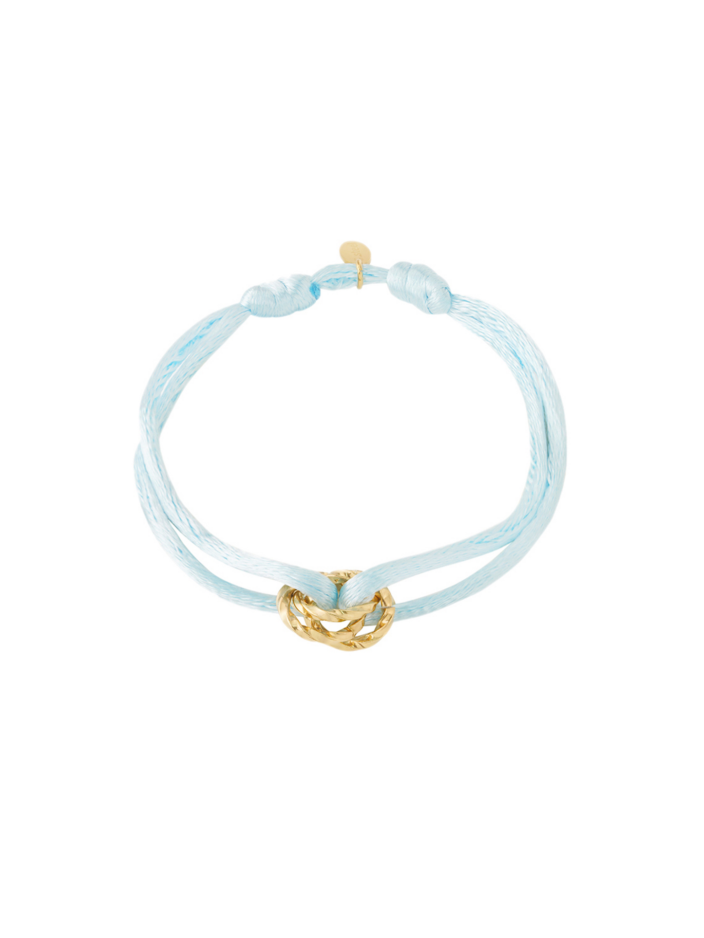Armband Floor Light Blue - Goud