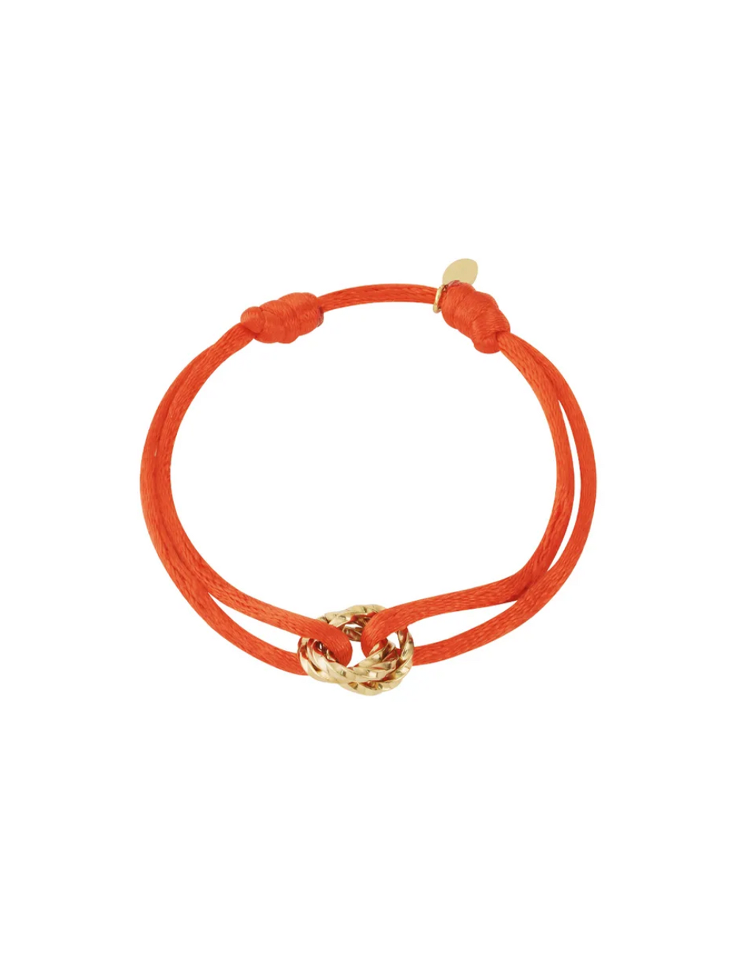 Armband Floor Red Orange - Goud