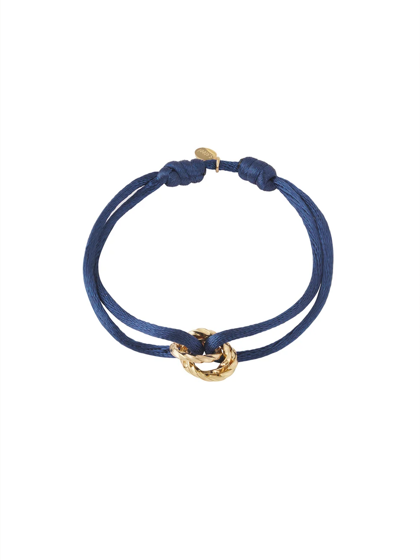 Armband Flora Blue - Goud