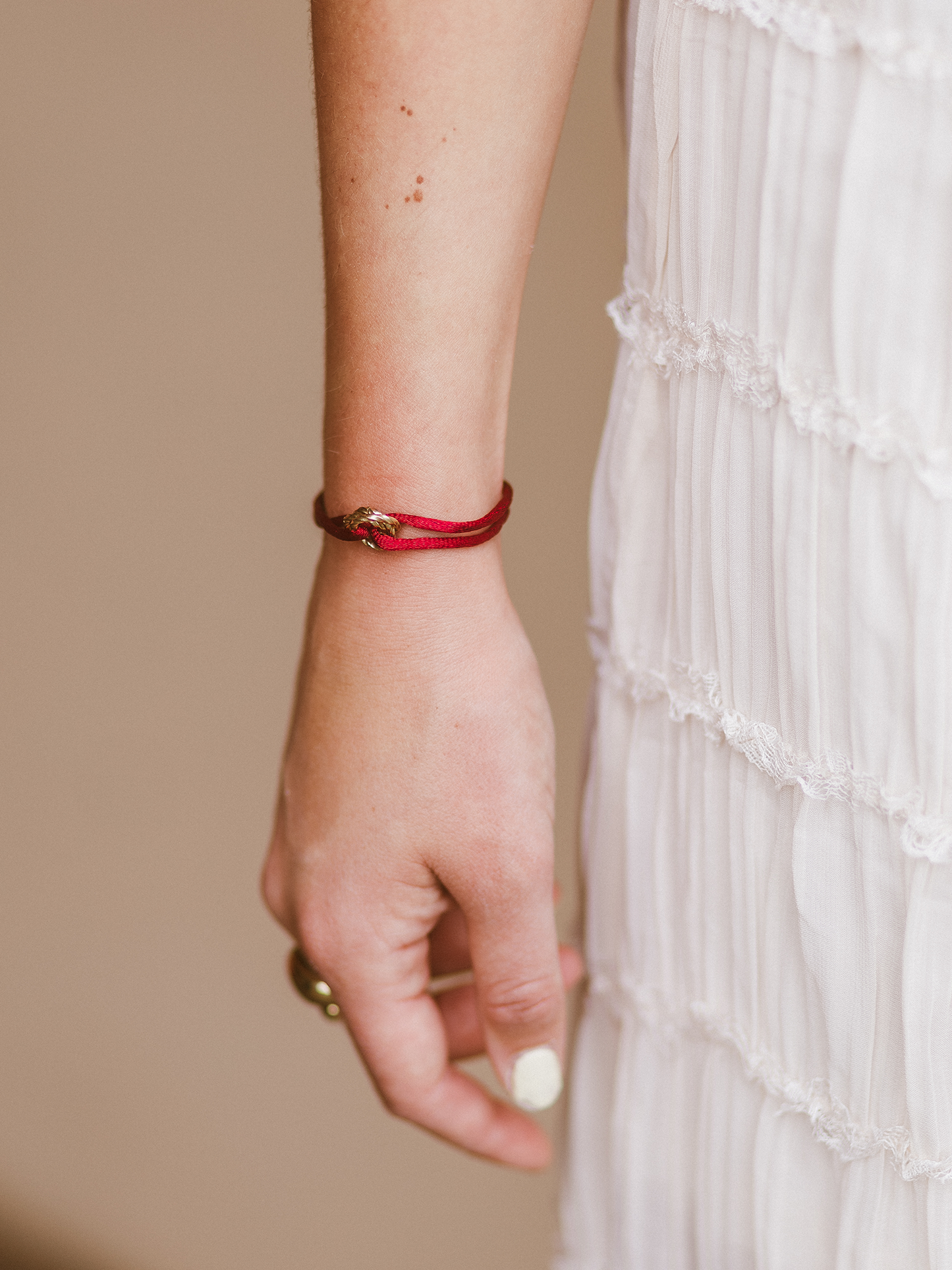 Armband Flora Red - Goud