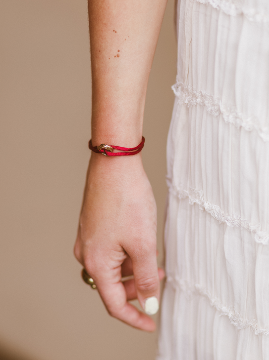 Armband Flora Red - Goud