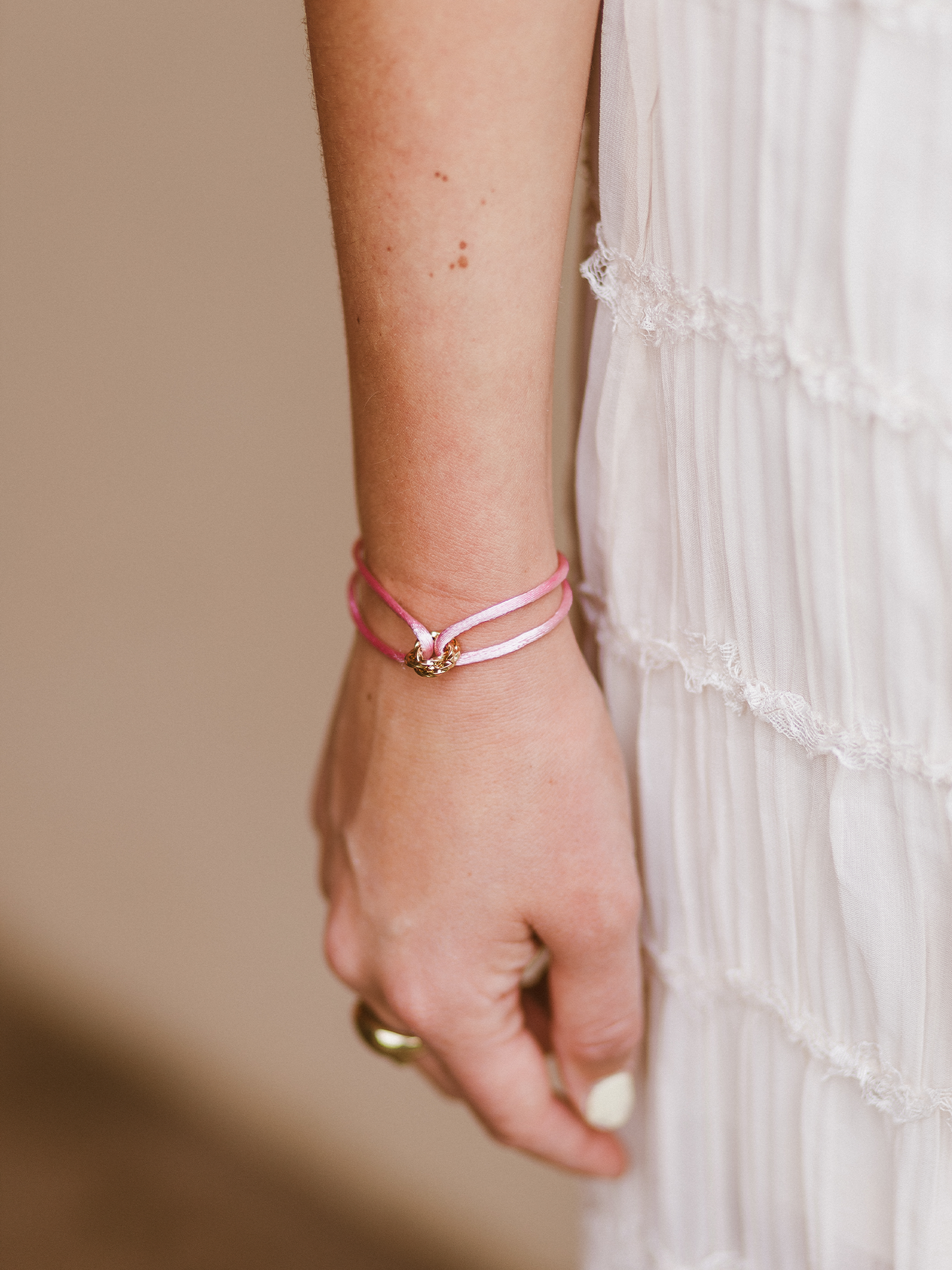 Armband Flora Roze - Goud