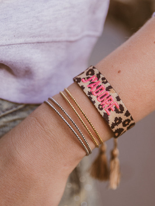 Armband J'adore Leopard - Pink