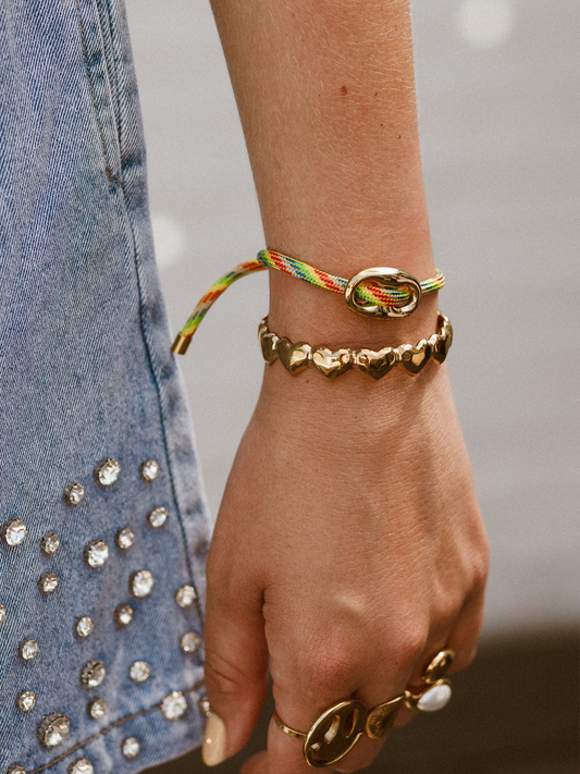 Armband Kiki Multi Color - Goud