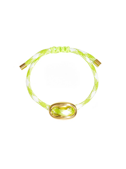Armband Kiki Neon Green - Goud