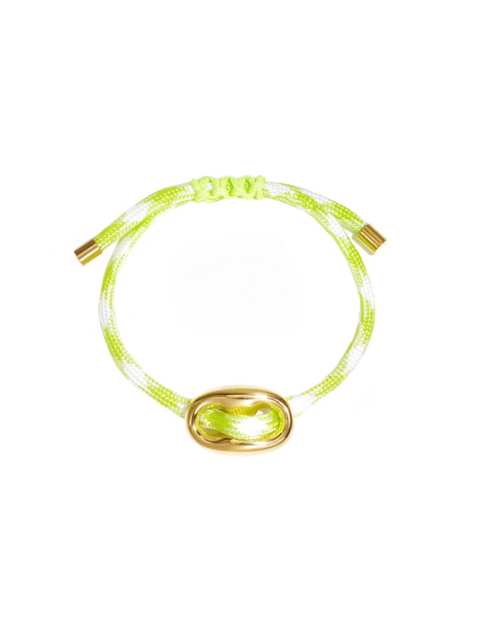 Armband Kiki Neon Green - Goud