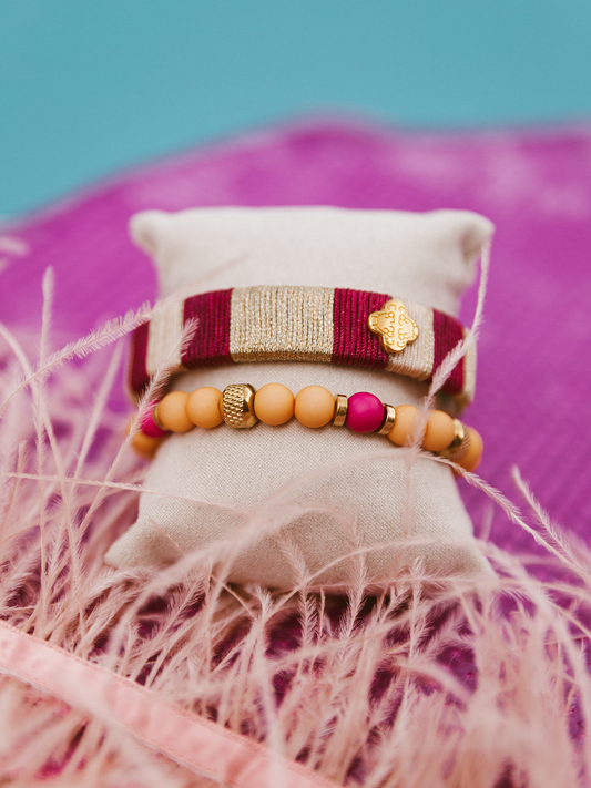 Limited Armband Luna Grace - Bordeaux