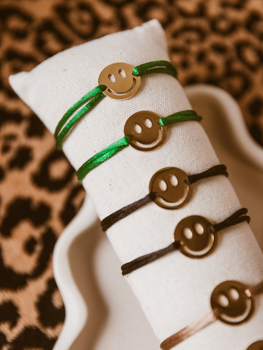 Armband Color Smiley - Groen